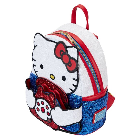 Sanrio Exclusive Hello Kitty 50th Anniversary Phone Sequin Cosplay Mini Backpack main image 6